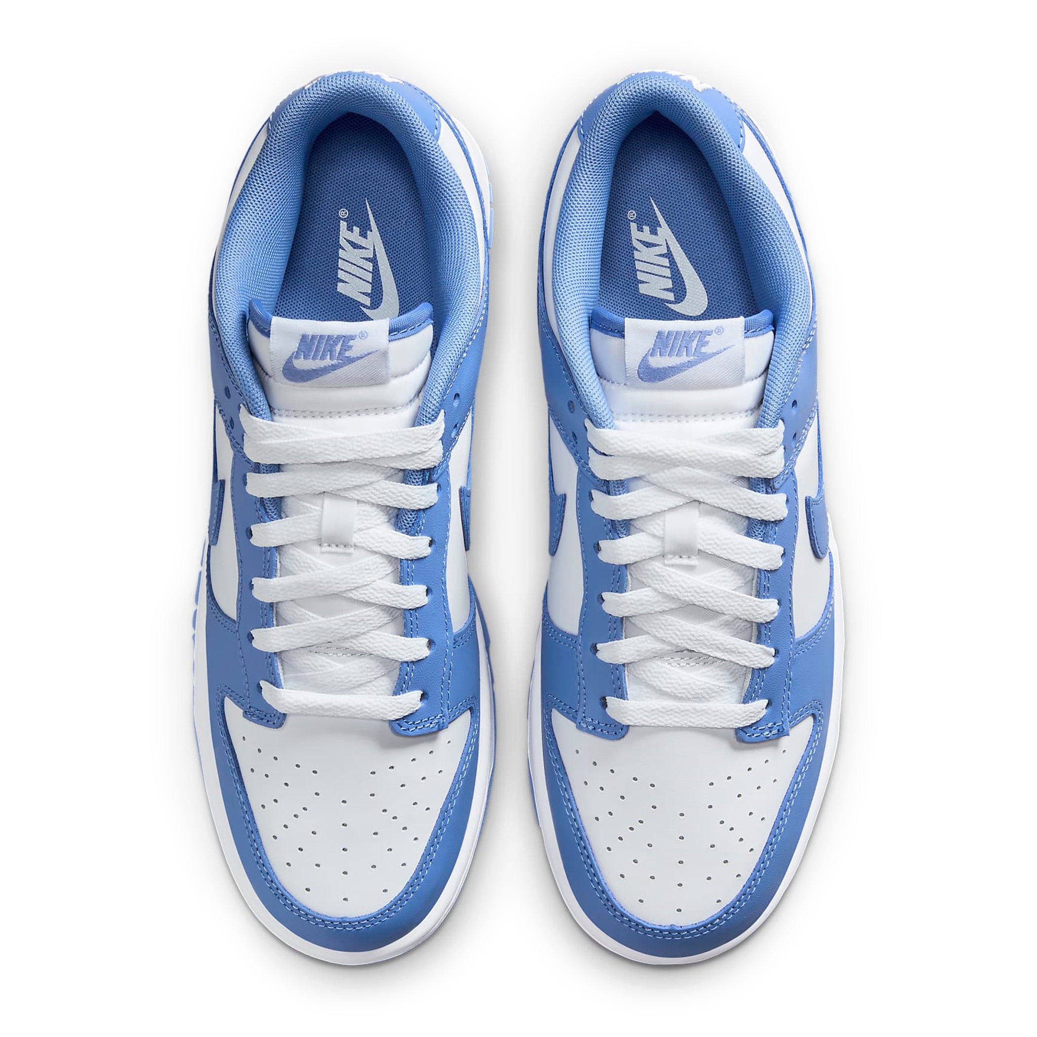 Top view of Nike Dunk Low Polar Blue DV0833-400
